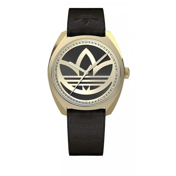 Adidas Black Leather Women's Watch - Picture 1 of 3